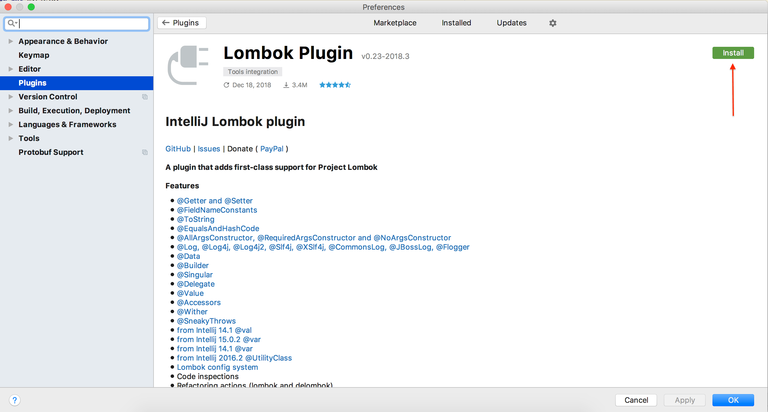 idea lombok plugin install button